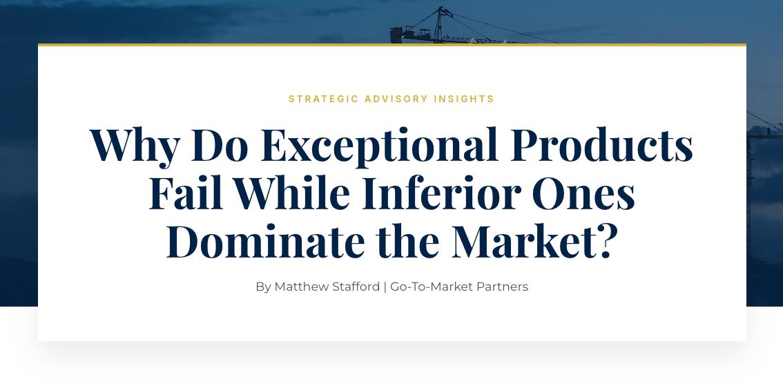 The Liquidity Illusion: Why Exceptional Products Fail While Inferior Ones Dominate